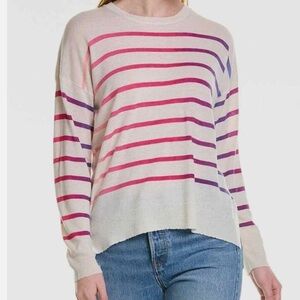 Sundry Wool and Cashmere Blend ombre Stripes Sweater